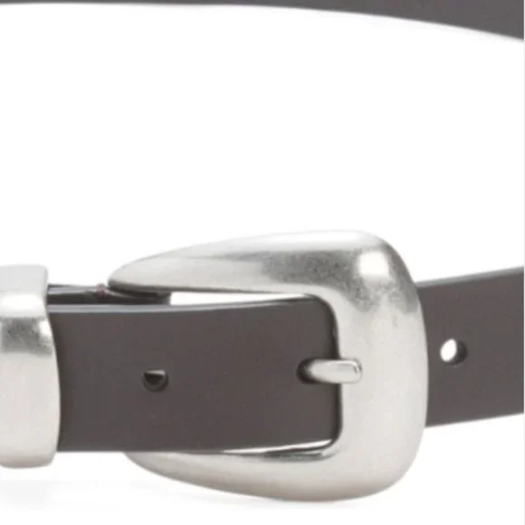 NWT Lucky Brand Brown Genuine Leather Women's Stud Western Belt Size L - Picture 2 of 9